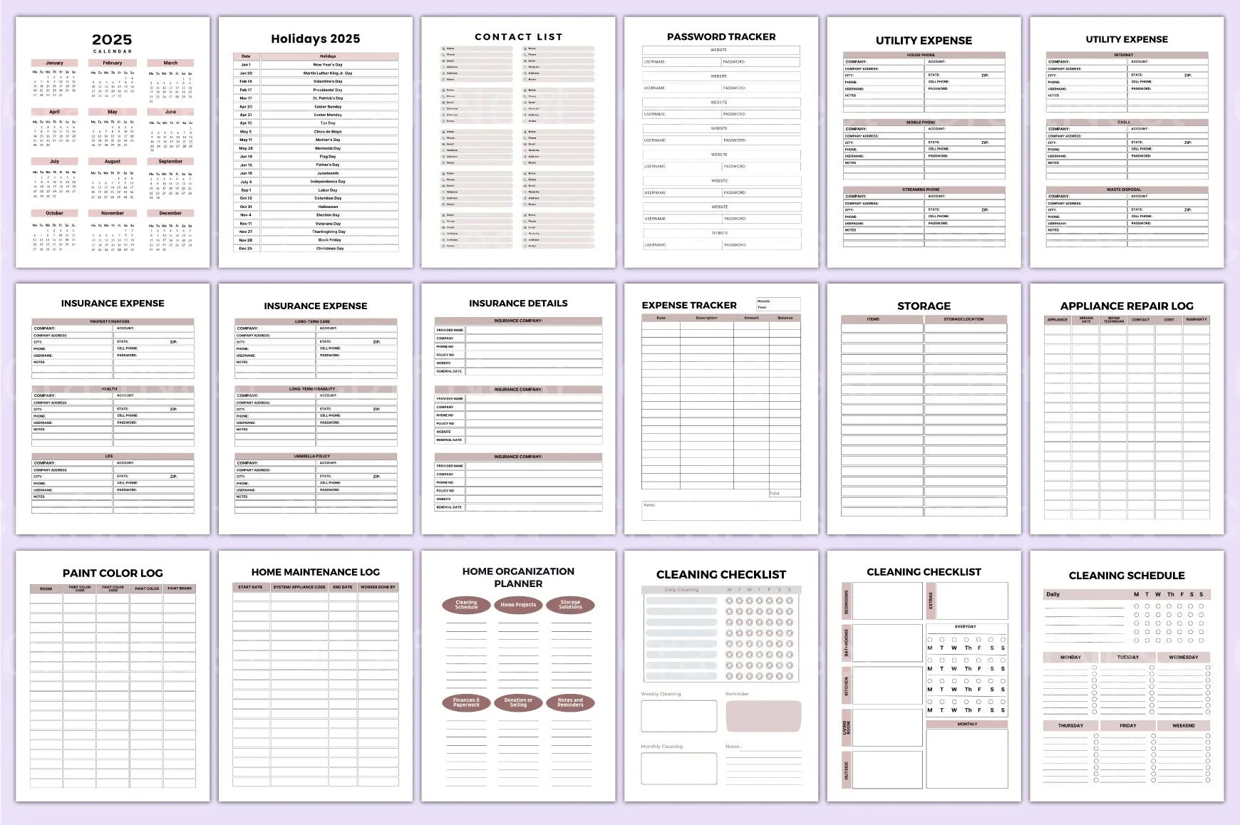 Home Maintenance Planner Guide - CraftNest - Digital Crafting and Art