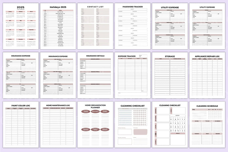 Home Maintenance Planner Guide - CraftNest - Digital Crafting and Art