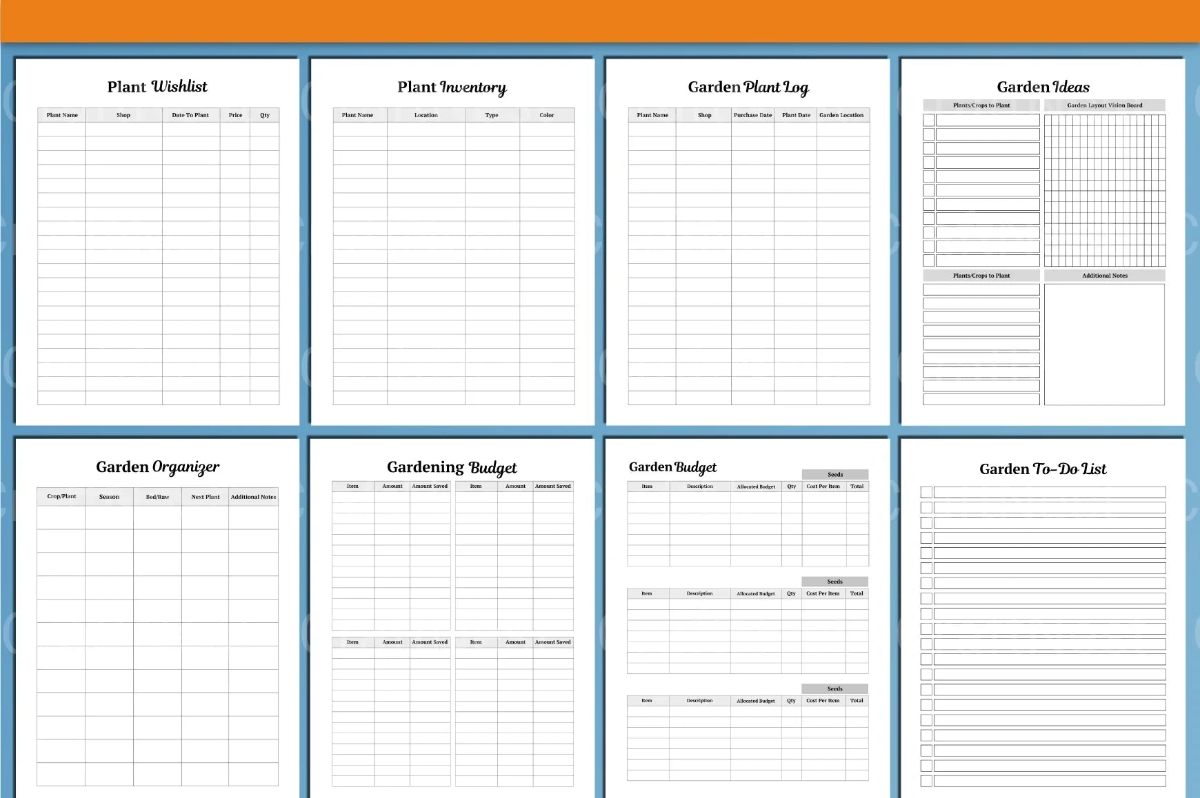 Garden Planner Canva Template - CraftNest - Digital Crafting and Art