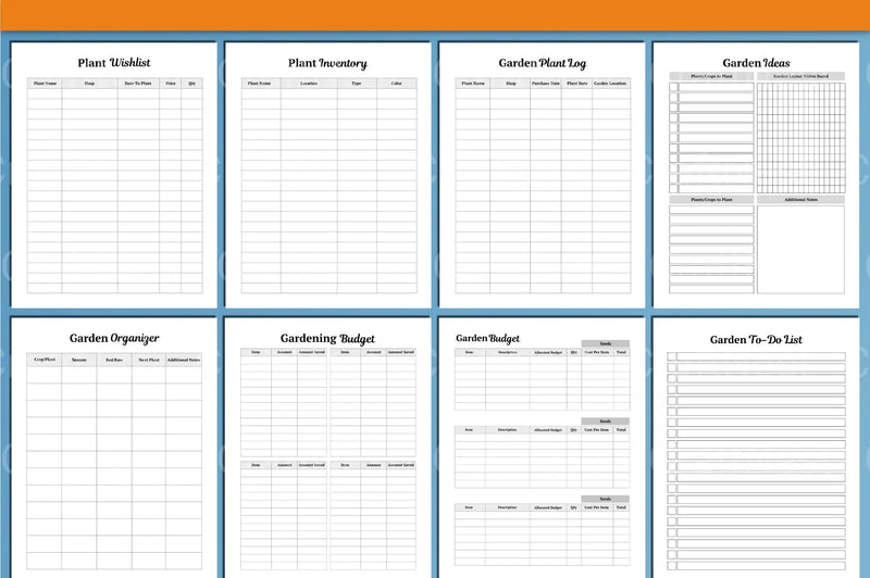Garden Planner Canva Template - CraftNest - Digital Crafting and Art