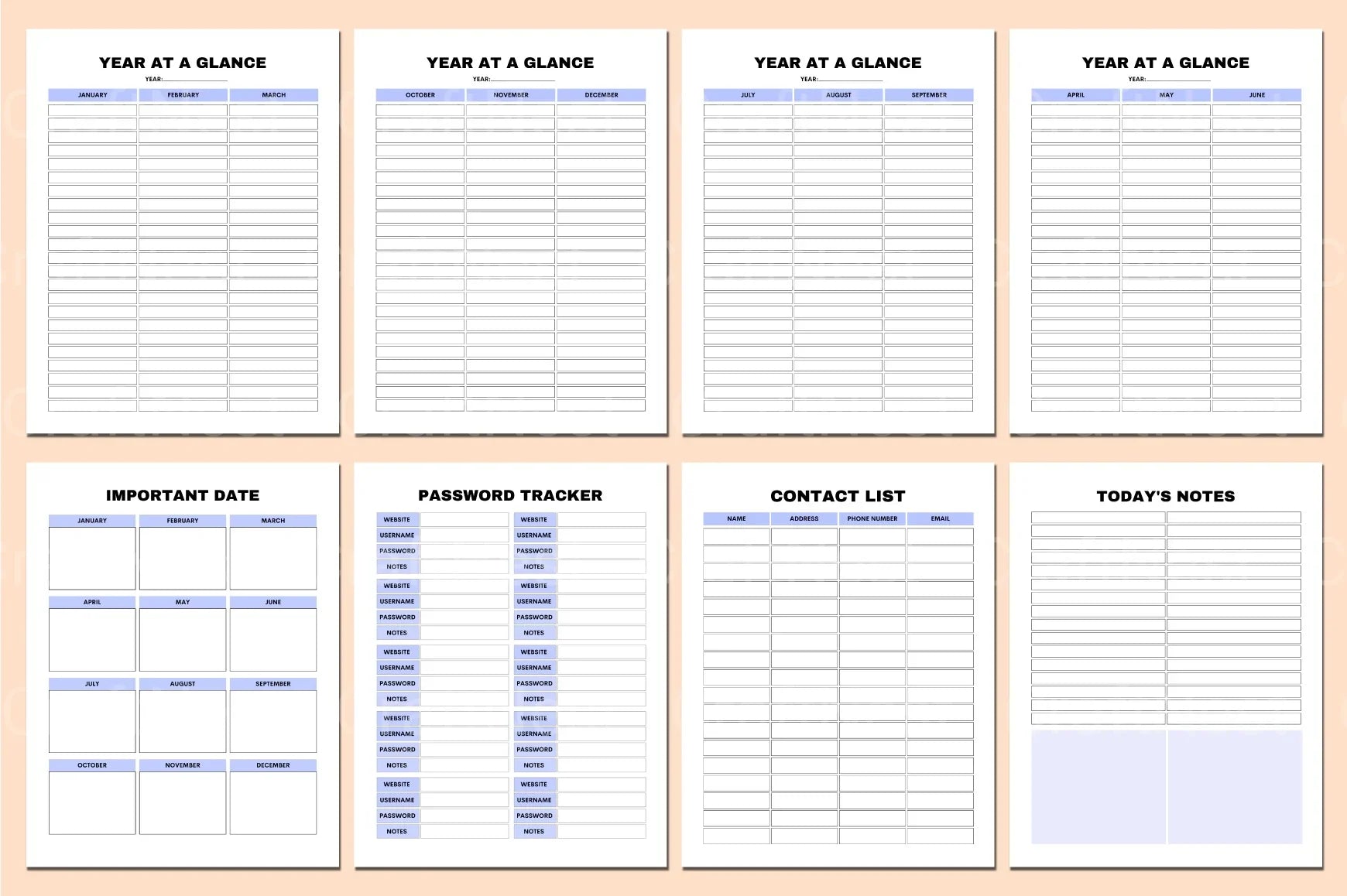 Work From Home Planner - CraftNest - Digital Crafting and Art