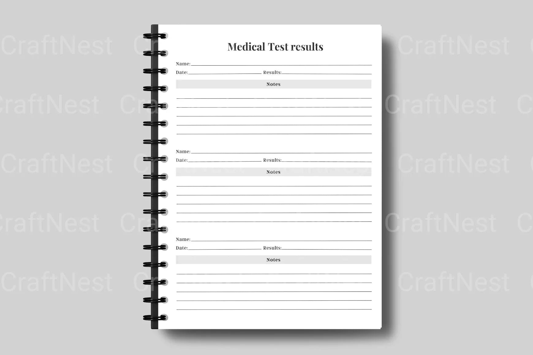 Medical Planner Template - CraftNest - Digital Crafting and Art