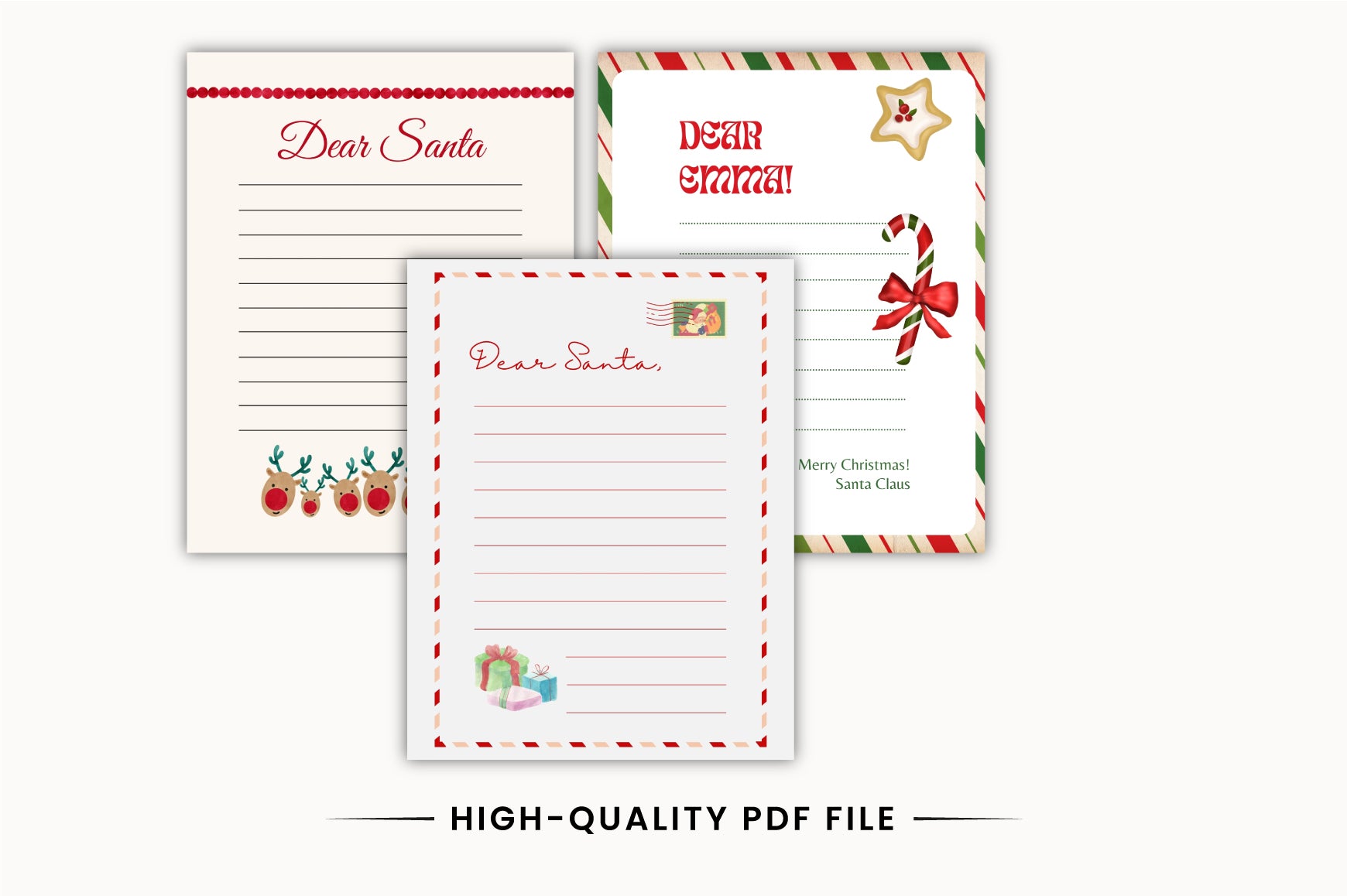 Dear Santa Christmas Activity Planner