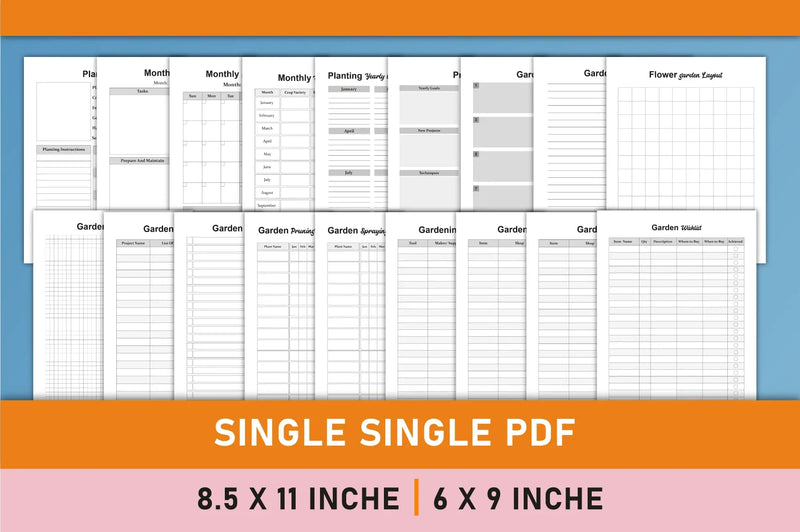 Garden Planner - 100 Planner - CraftNest - Digital Crafting and Art