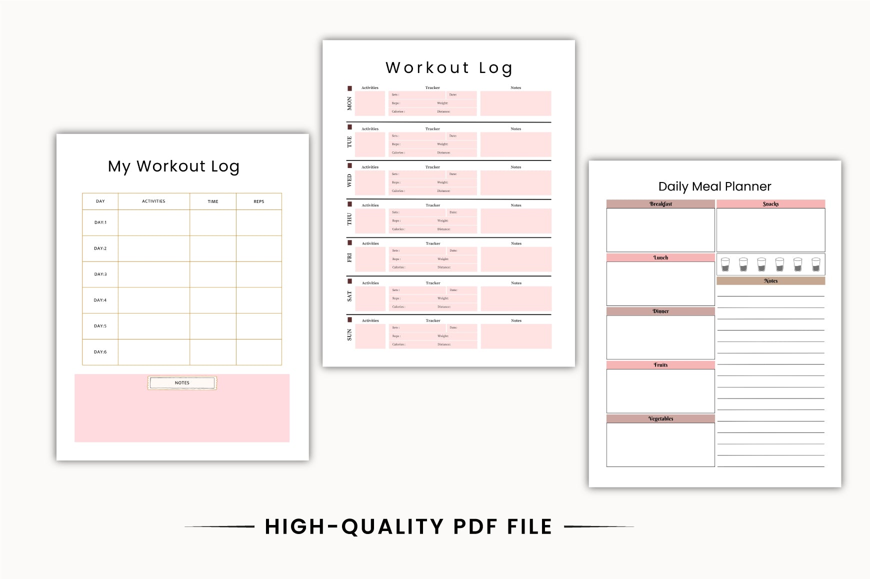 Fitness Nutrition Planner