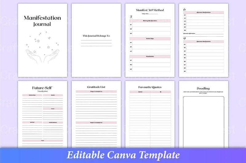 Manifestation Interior Design Canva Template - CraftNest - Digital Crafting and Art