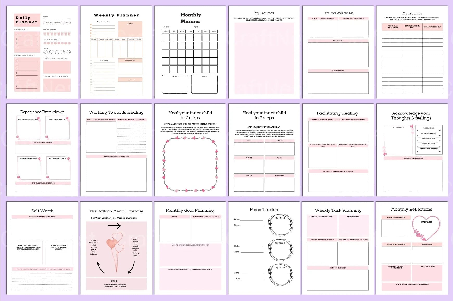 PTSD Trauma Processing Workbook for Healing and Recovery - CraftNest - Digital Crafting and Art