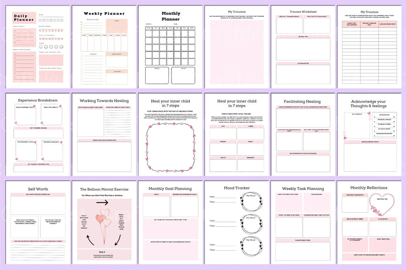 PTSD Trauma Processing Workbook for Healing and Recovery - CraftNest - Digital Crafting and Art