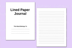 Lined 5x11 Notebook - CraftNest - Digital Crafting and Art