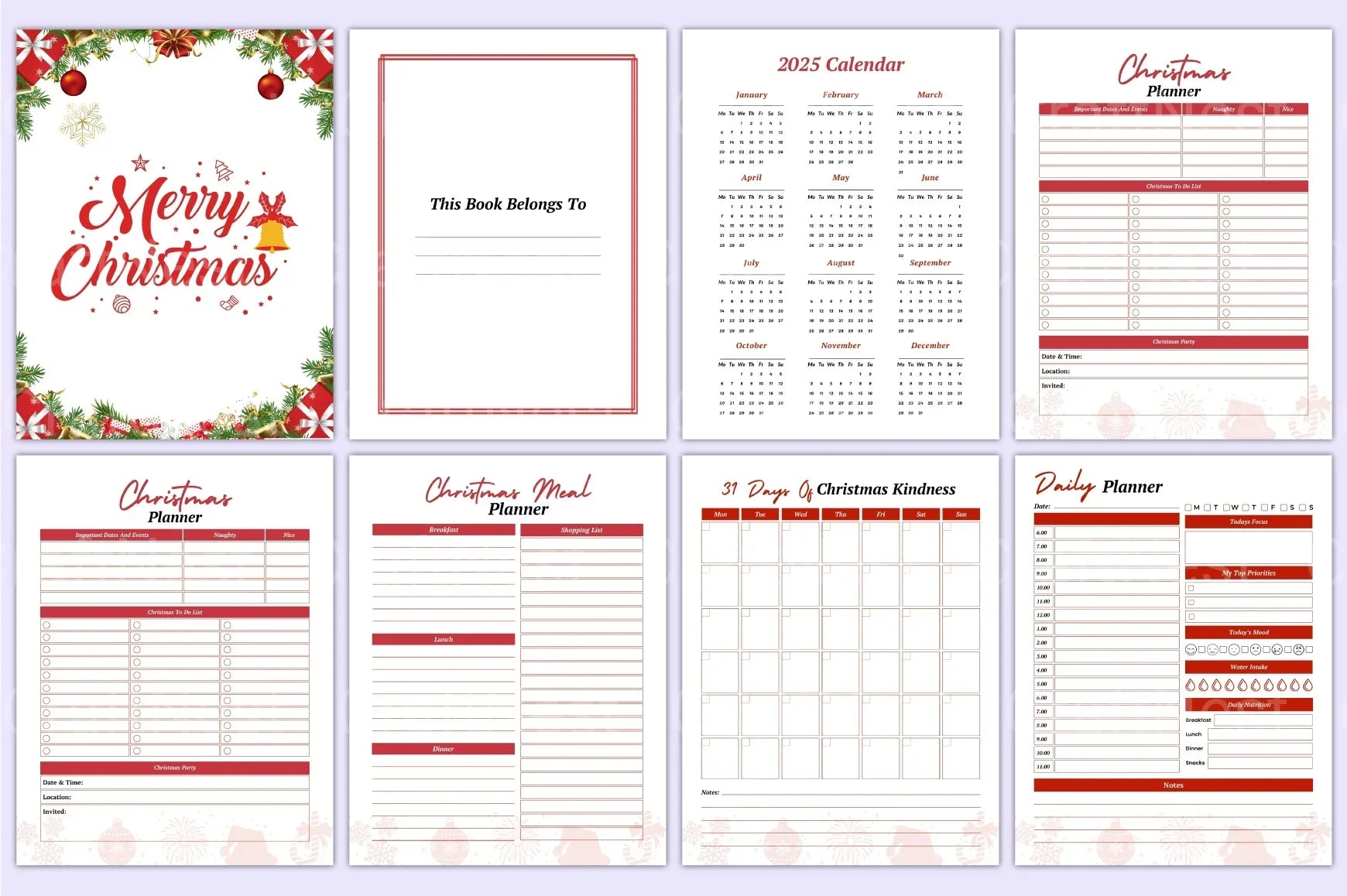 Christmas Planner Guide - CraftNest - Digital Crafting and Art