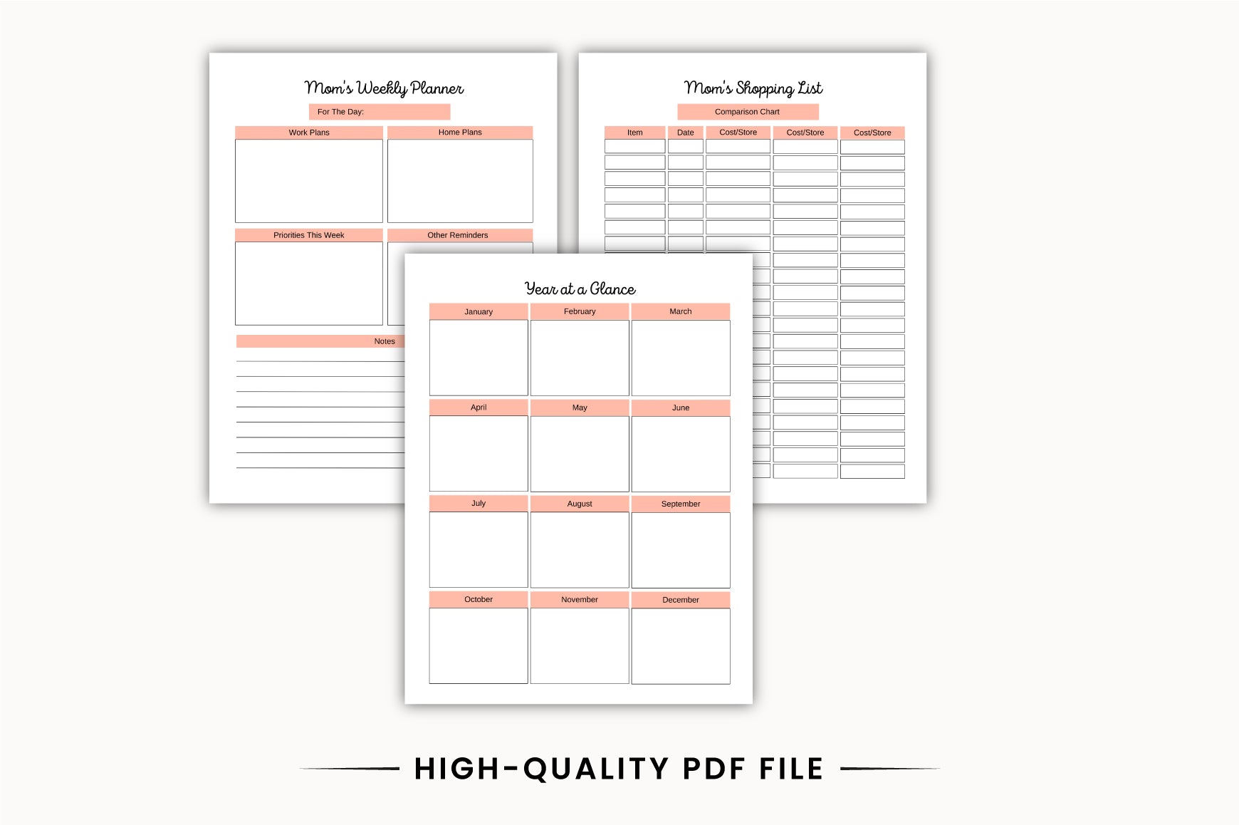 Super Mom 13 Planner