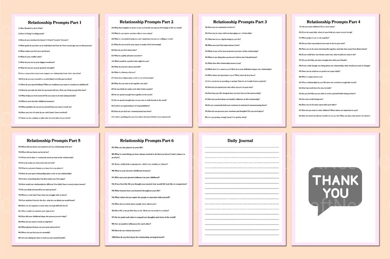 Engaging Relationship Prompts for Deeper Connections - CraftNest - Digital Crafting and Art