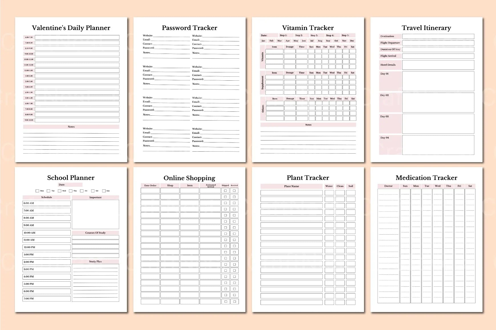 Household Planner for Efficient Home Management - CraftNest - Digital Crafting and Art