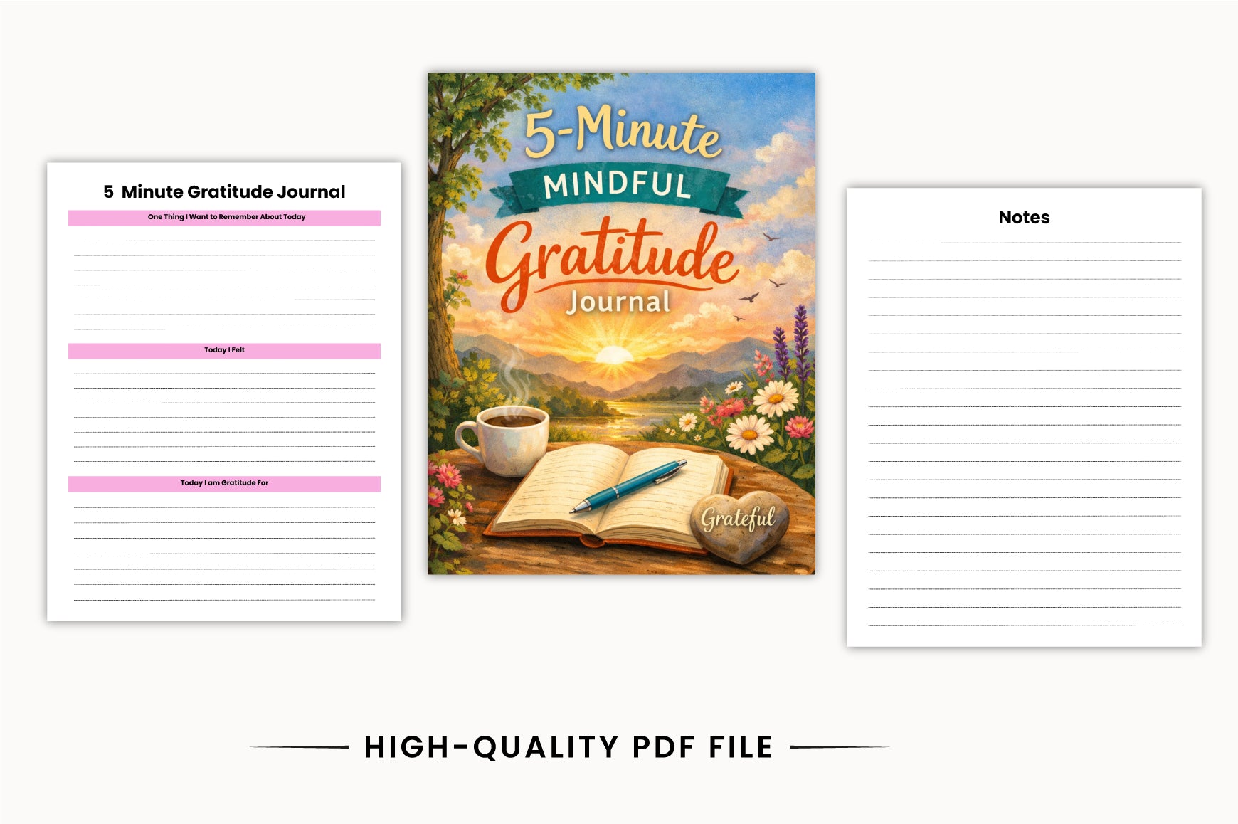 Minute Mindful Gratitude Journal