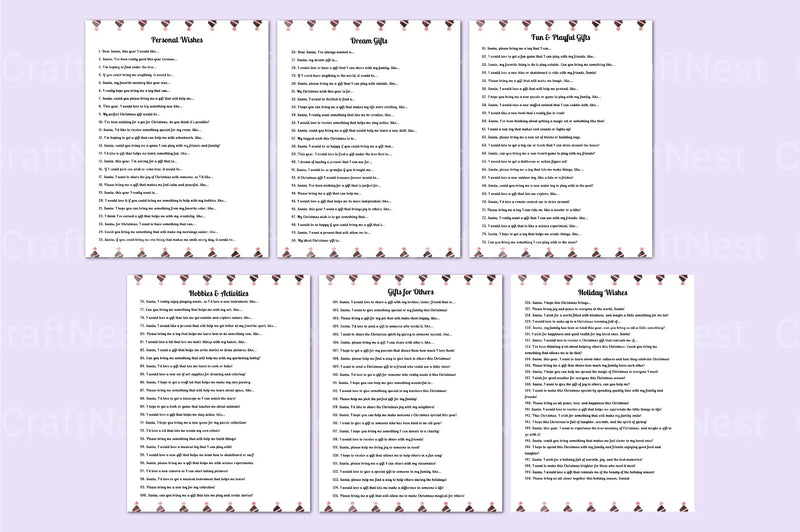 300 Creative Letters to Santa Prompts - CraftNest - Digital Crafting and Art