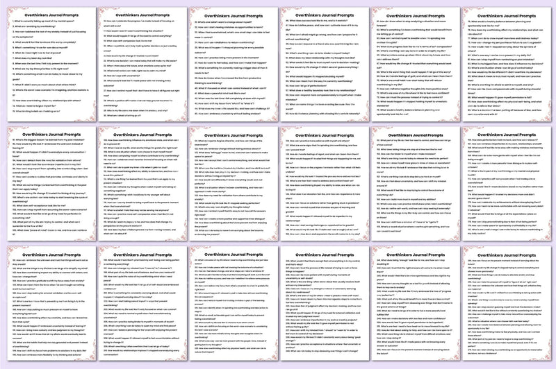 Overthinkers Prompts: Creative Inspiration Guide - CraftNest - Digital Crafting and Art