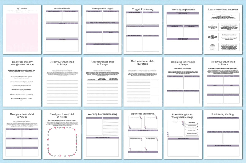 PTSD Trauma Processing Workbook - CraftNest - Digital Crafting and Art