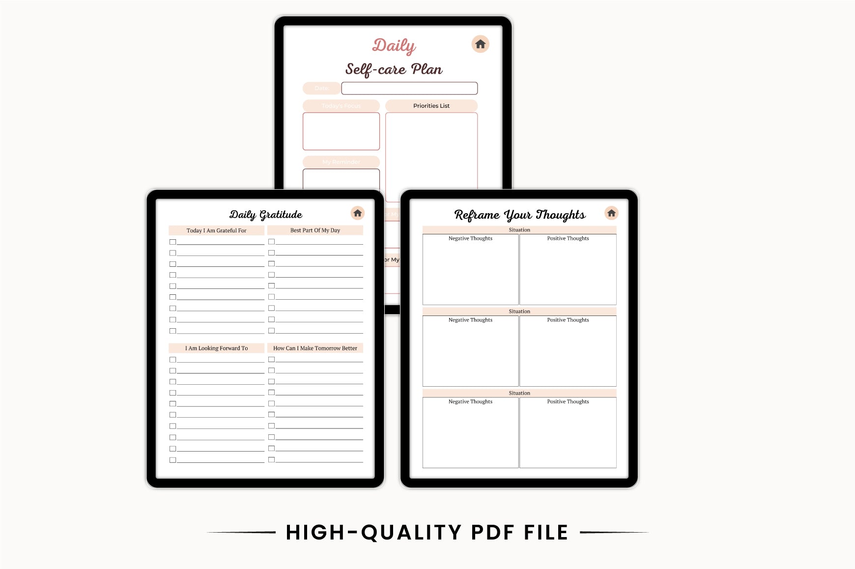 Self Care Wellness Journal