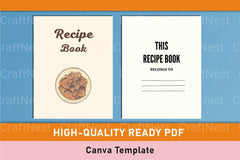 Recipe Book Design Template on Canva - CraftNest - Digital Crafting and Art