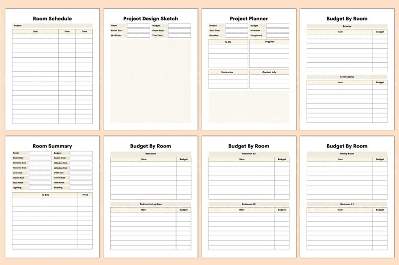 Home Renovation Planner Guide - CraftNest - Digital Crafting and Art