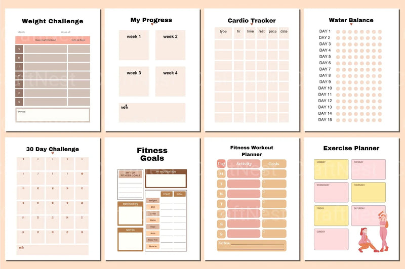 Weight Loss Planner - CraftNest - Digital Crafting and Art