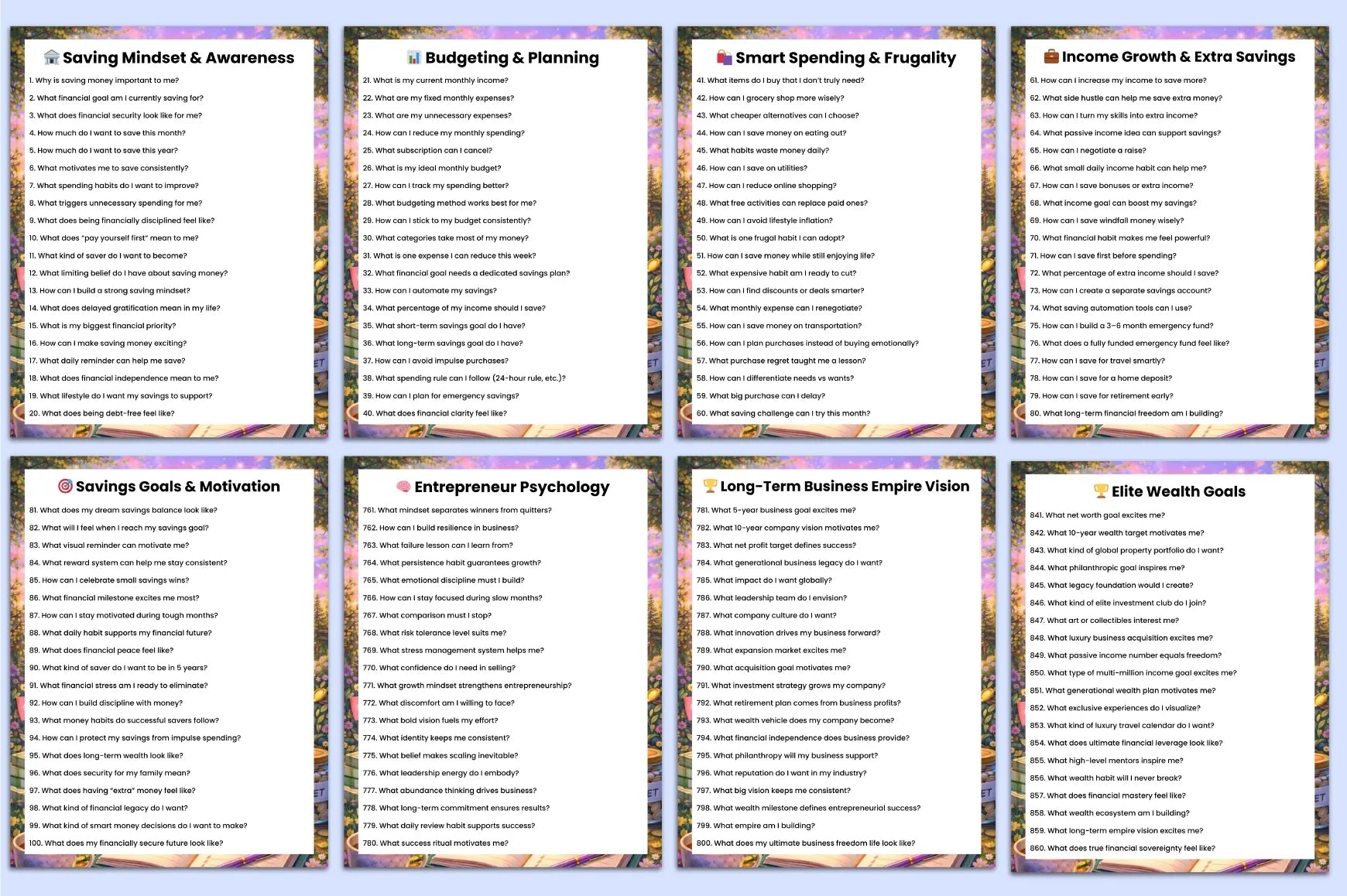 Money Saving Prompts Clipart Bundle - CraftNest - Digital Crafting and Art