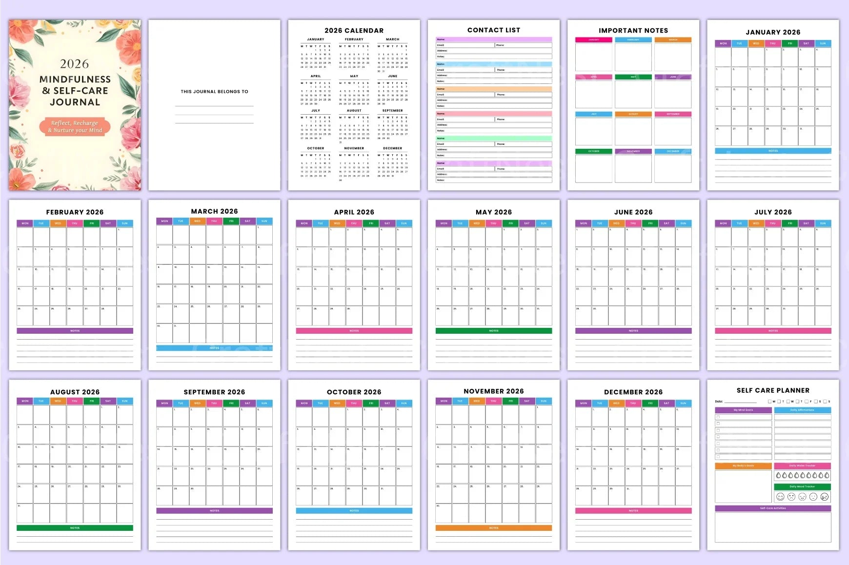 Mindfulness Self-Care Guide - CraftNest - Digital Crafting and Art