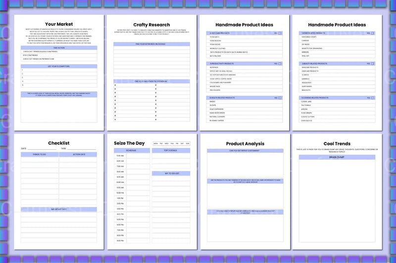 Craft Handmade Business Planner - CraftNest - Digital Crafting and Art