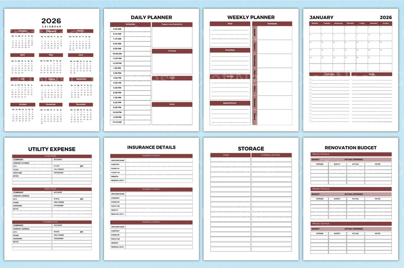 Home Maintenance Planner Guide - CraftNest - Digital Crafting and Art
