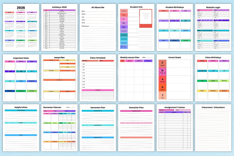 Teacher Planner 2024: Organize Your Classroom Efficiently - CraftNest - Digital Crafting and Art