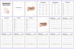 Mega Budget Sheets for Effective Financial Planning - CraftNest - Digital Crafting and Art