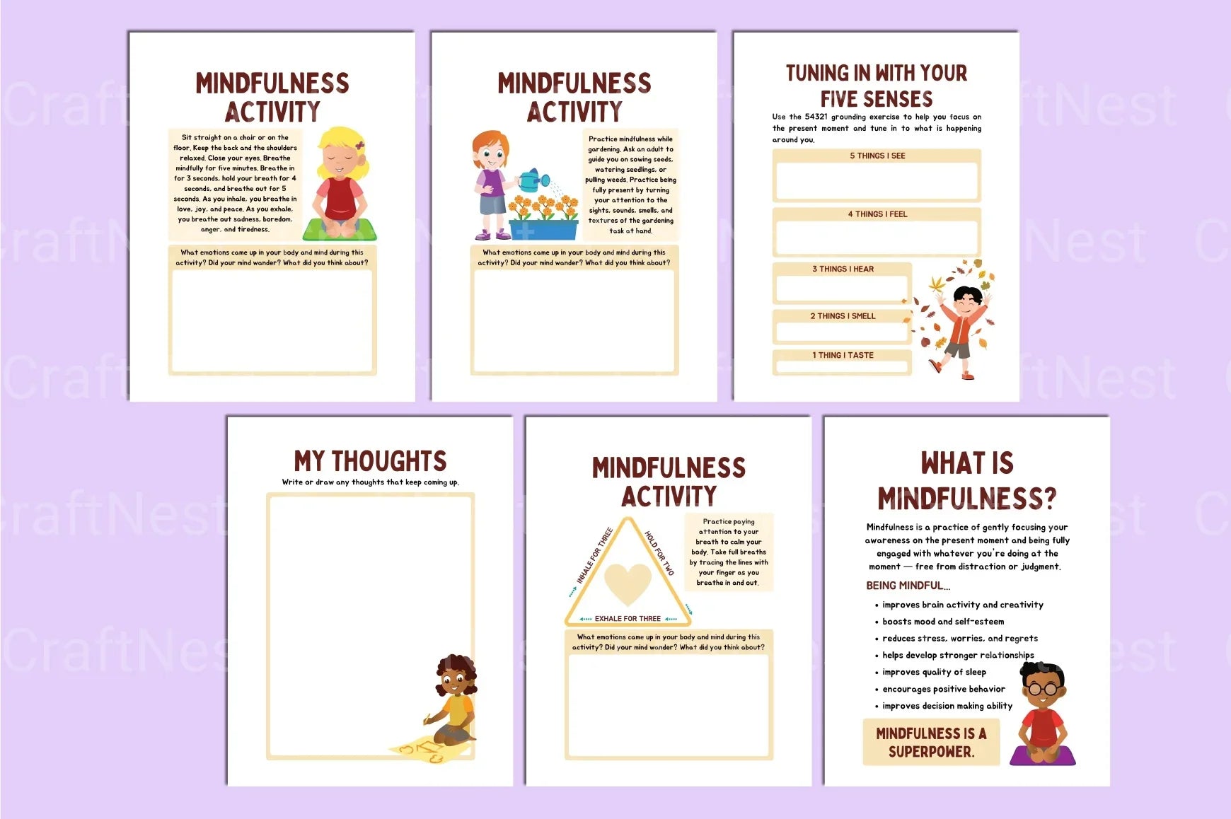 Mindfulness Activities for Kids - CraftNest - Digital Crafting and Art