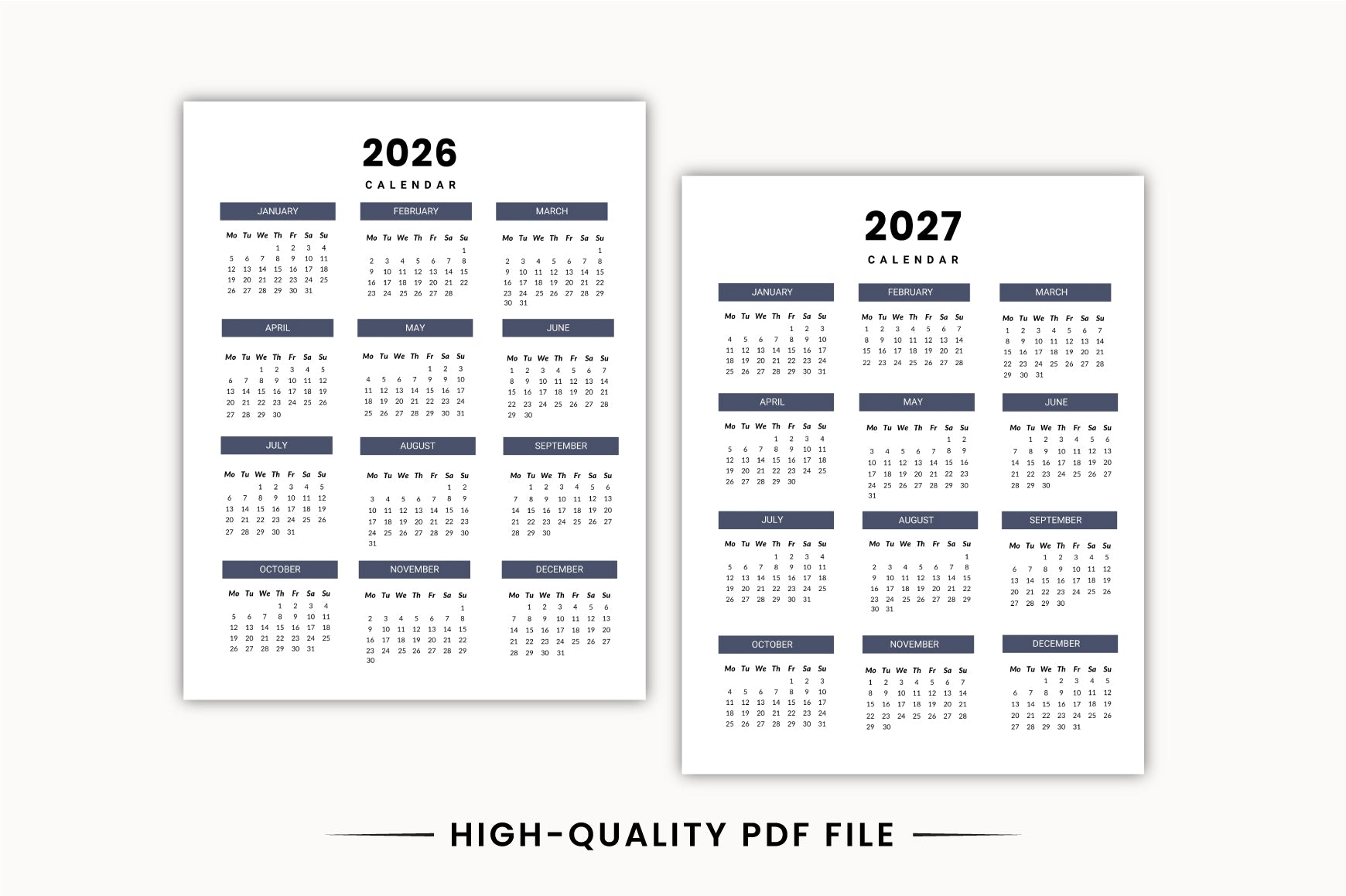 Long Term Monthly Planner