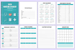 Nursing Student Organizer for Efficient Study Planning - CraftNest - Digital Crafting and Art