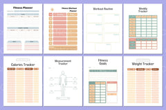 Ultimate Fitness Planner for Effective Workouts - CraftNest - Digital Crafting and Art