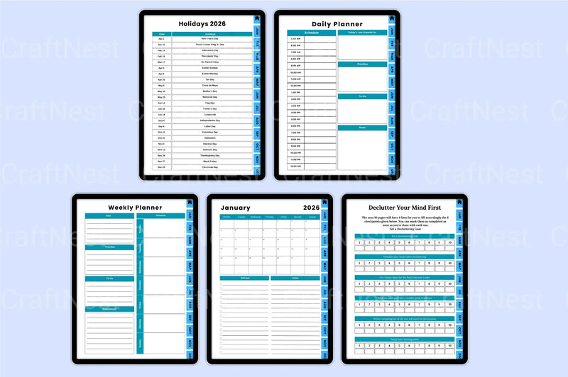 Decluttering Planner & Organizer - CraftNest - Digital Crafting and Art