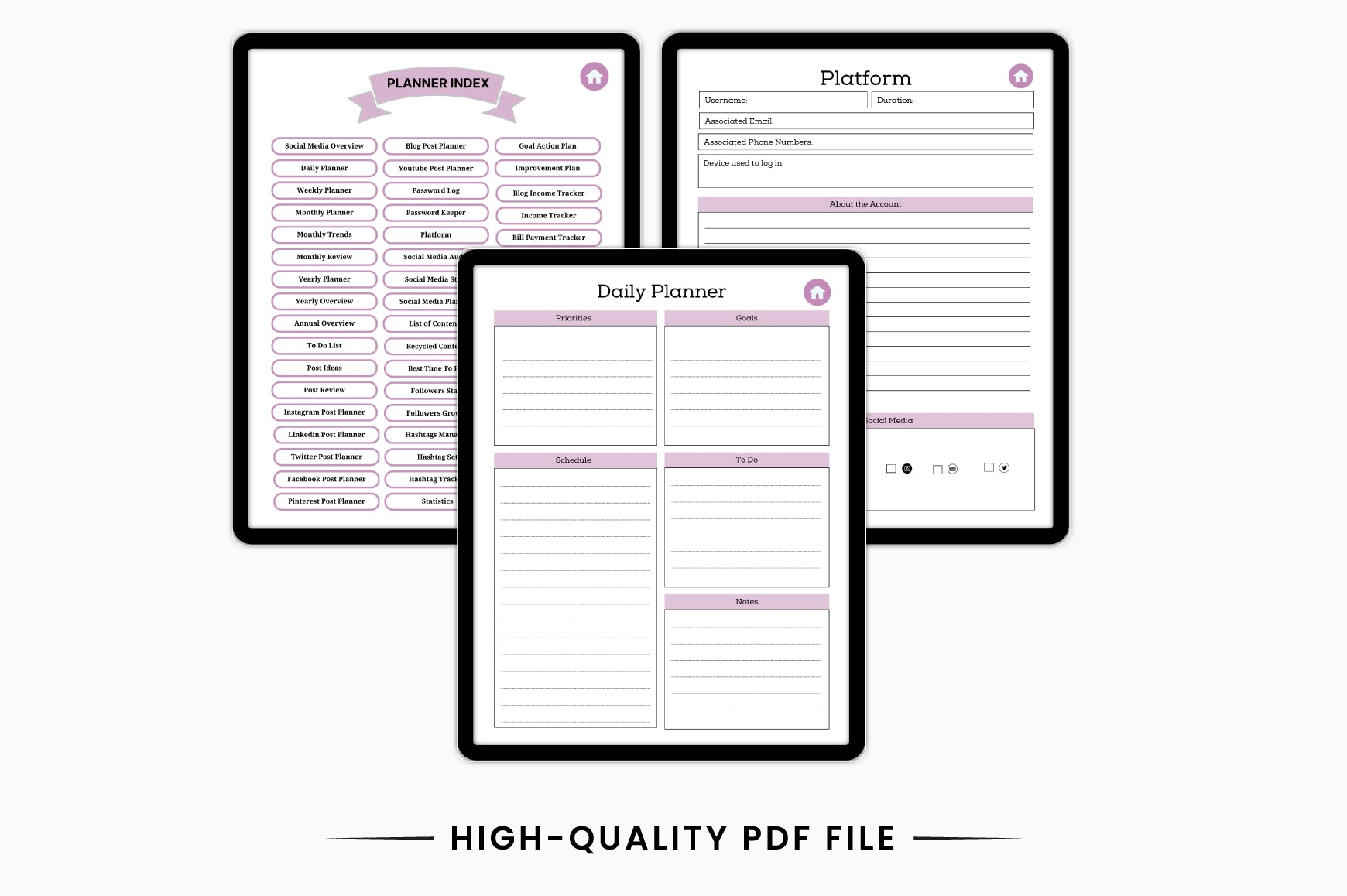 Social Media Content Planner