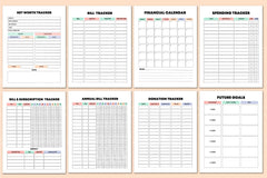 Rainbow Budget Planner for Effective Financial Management - CraftNest - Digital Crafting and Art