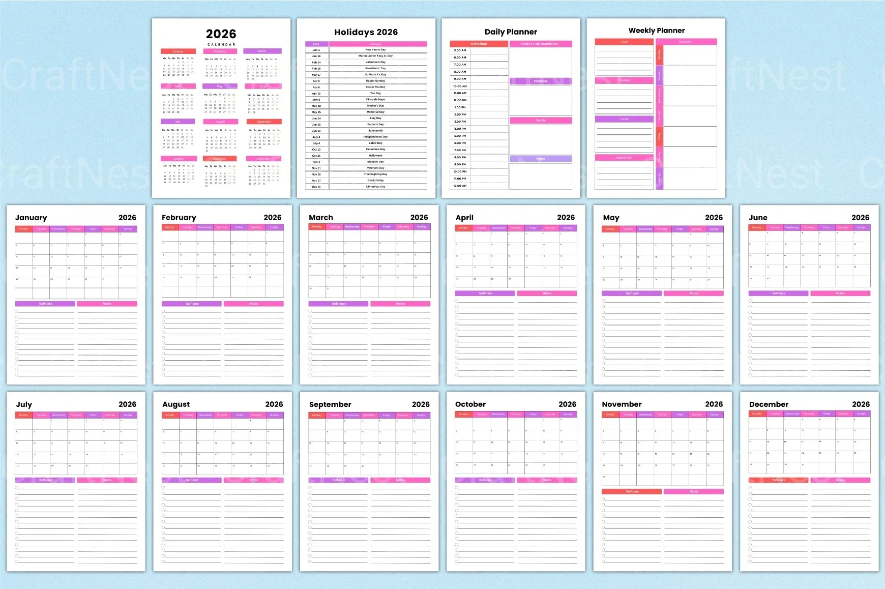 Ultimate Homeschool Planner for Effective Learning - CraftNest - Digital Crafting and Art