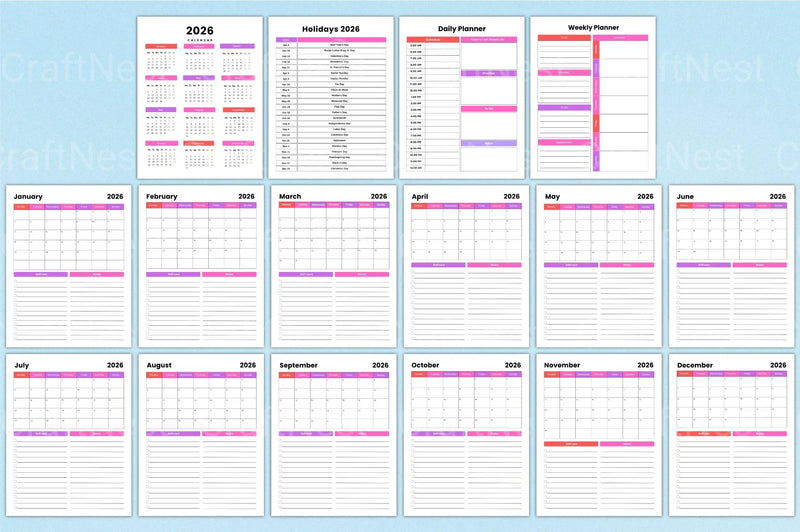 Ultimate Homeschool Planner for Effective Learning - CraftNest - Digital Crafting and Art