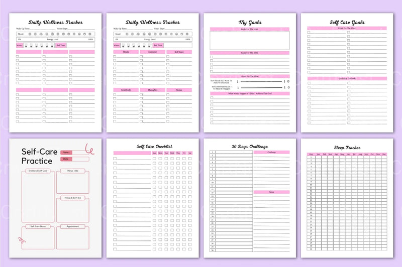 Self Growth Planner - CraftNest - Digital Crafting and Art
