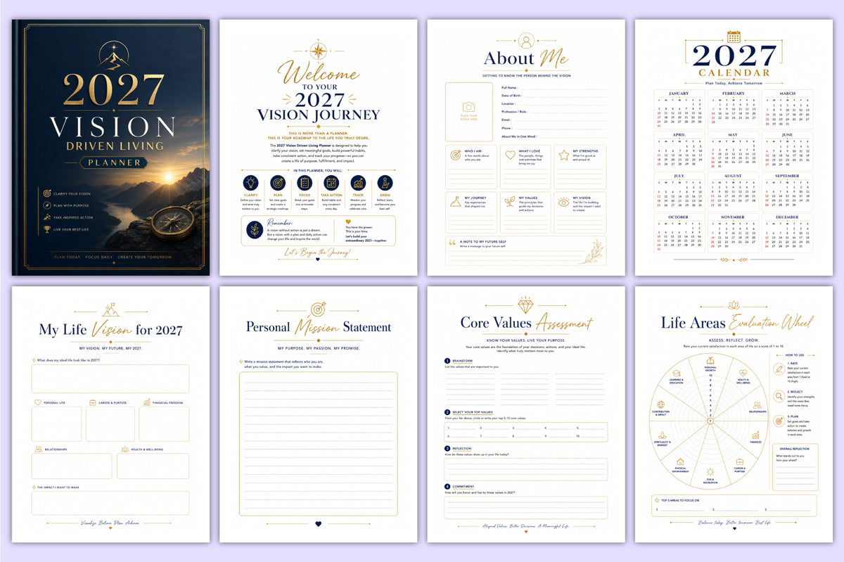 Vision Driven Living Planner