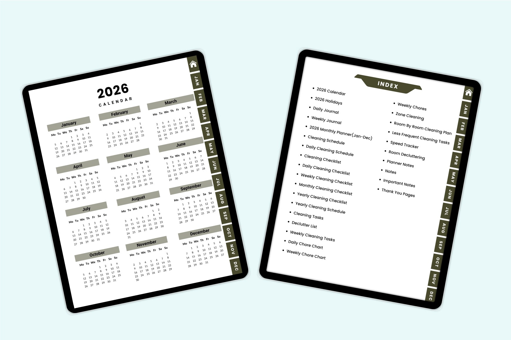 Household Cleaning Workbook