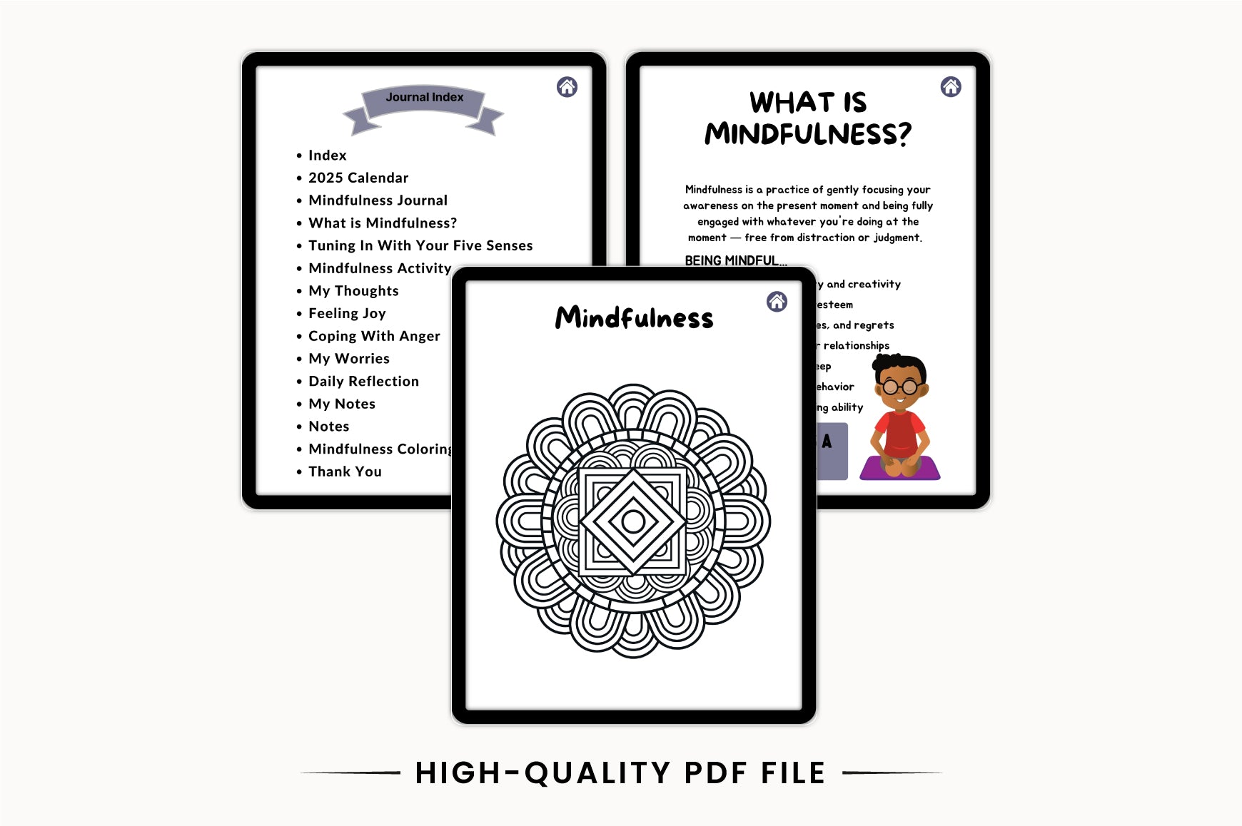 Kids Meditation Mindfulness Journal