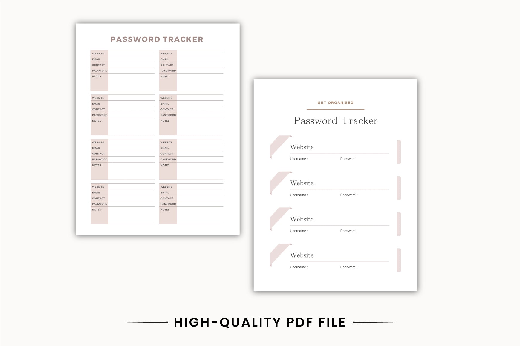 Password Keeper Planner