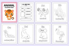 Animal Coloring Activity Book for Kids - CraftNest - Digital Crafting and Art