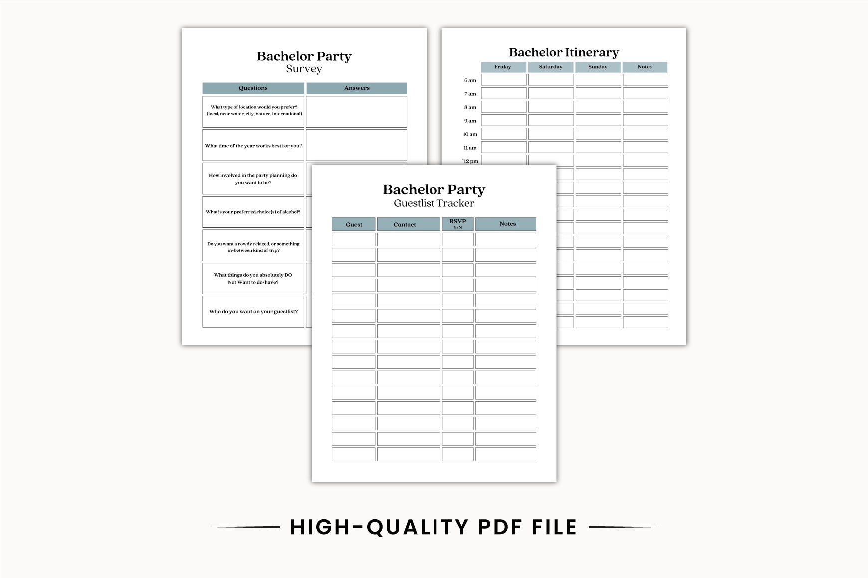 Bachelor Party Event Planner