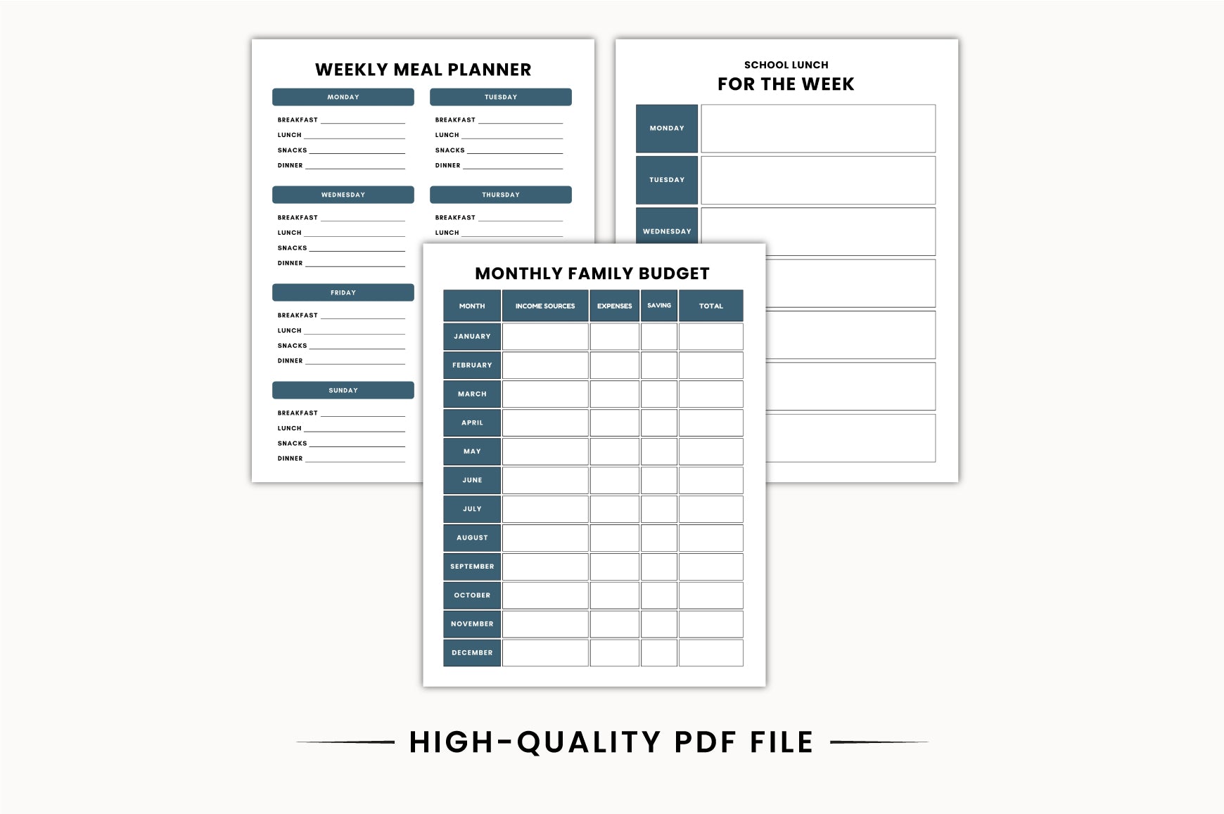 Adult ADHD Life Management Planner