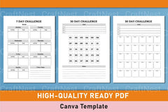 Customizable Fitness Planner Canva Template - CraftNest - Digital Crafting and Art
