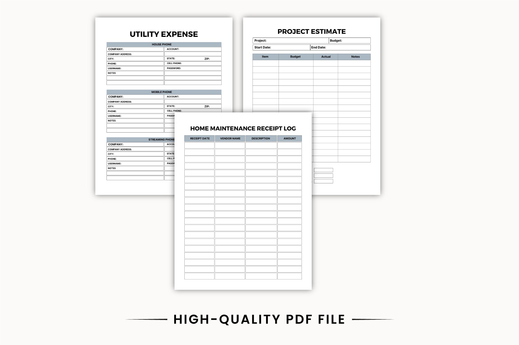 Home Upkeep Planner